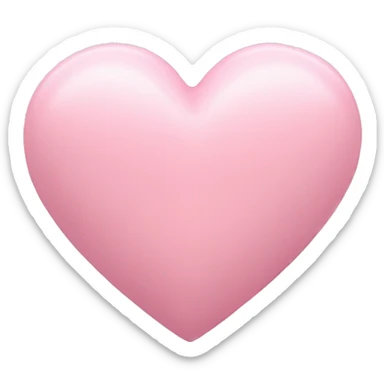 pastel pink heart  sticker