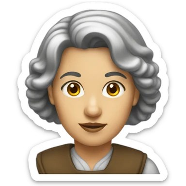 An female historian sticker