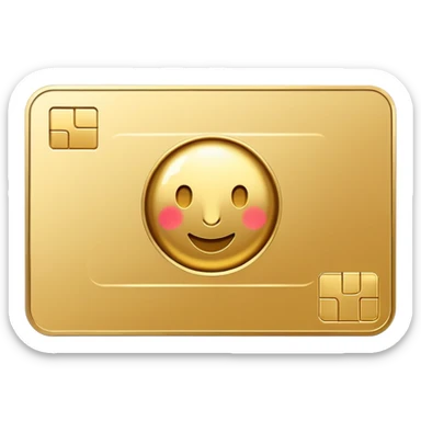 gold gift card sticker