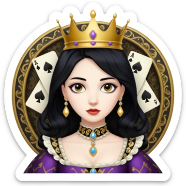 queen of spade sticker
