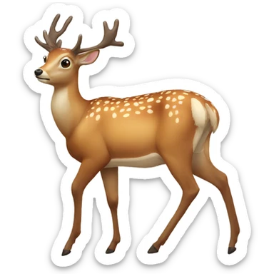 Deer sticker