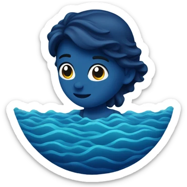 dark blue ocean 🌊  sticker