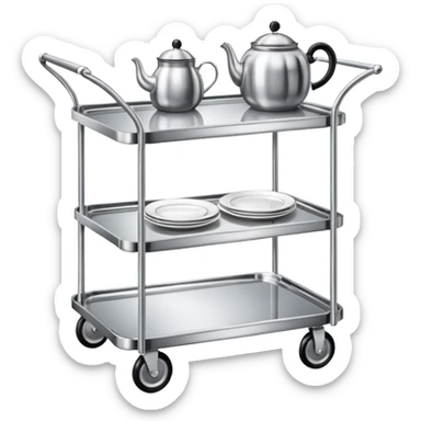 hotel service trolley sticker