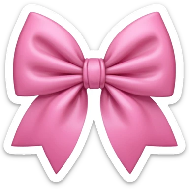 Pink coquette aesthetic bow sticker