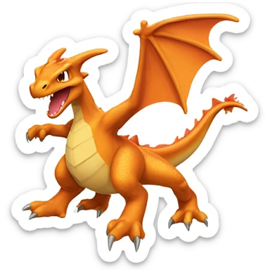 Charizard las a life lizard sticker
