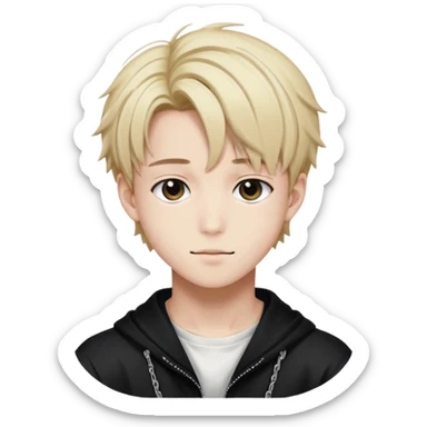 Un emoji cu felix din stray kids  sticker