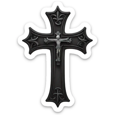 Gothic Cross sticker