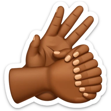 Saludo de manos sticker