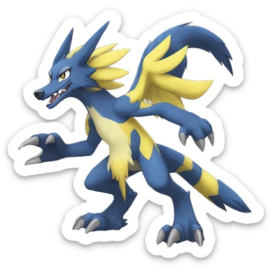 Lombax-Sergal-Zeraora-Nargacuga-Fakemon full body sticker