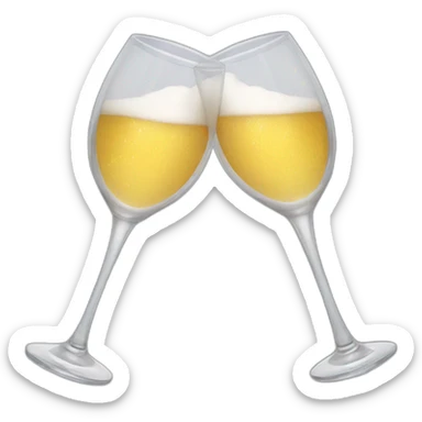2 Clinking Glasses sticker