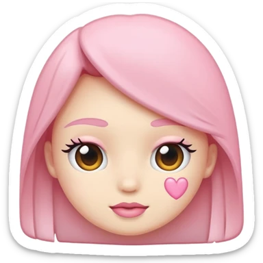 Soft pembe tarzında pembe pastel renginde ifadeler sticker