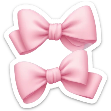 Light pink bows sticker