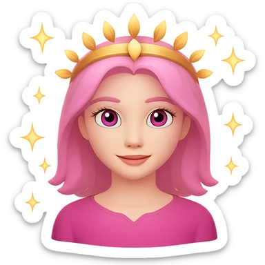 Add sparkles around the angel, keep the background transparent. The style should remain consistent with the original image's look. sticker