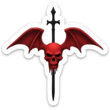 The Satanic Temple flag sticker