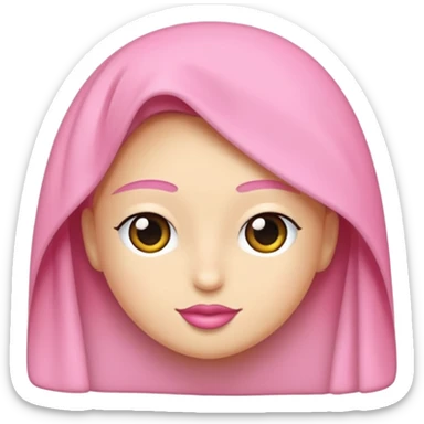 🥳🎀 pembe bir tokasını takan bey kızın elinde bir hediye var sticker