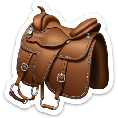 Horse tack set sticker