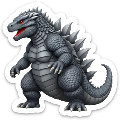 Grey Godzilla  sticker
