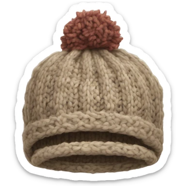 knit winter hat no person sticker