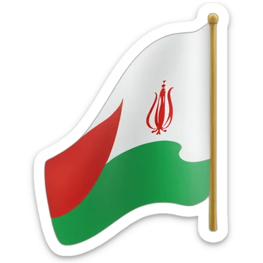 The flag of the Shah of Iran sticker