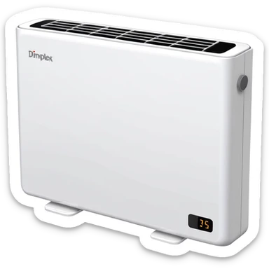 dimplex thin panel heater with no holes on top sticker