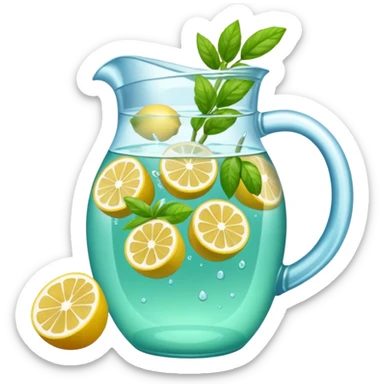 Una jarra de agua de sabor sticker