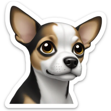 black-white-chiwawa sticker