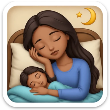 Morena dormindo sticker