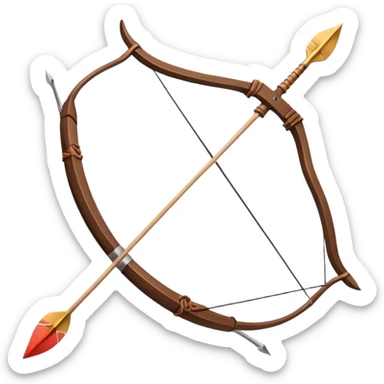 bow arrow sticker