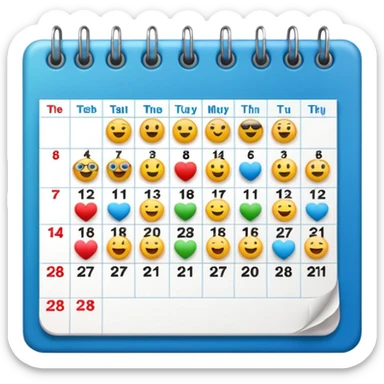 an emoji to represent a support team week rota sticker