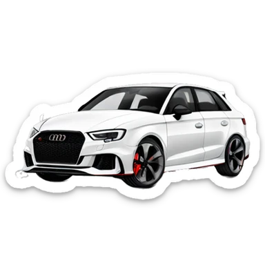 audi rs3 sticker