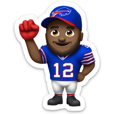 Japanese Buffalo Bills fan sticker