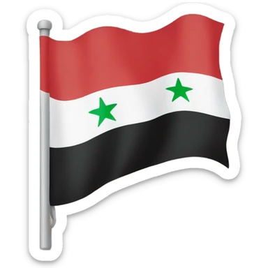 Syria flag but the new one sticker