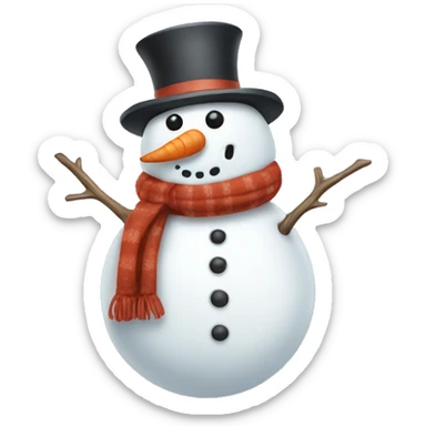 Cute Snowman  sticker