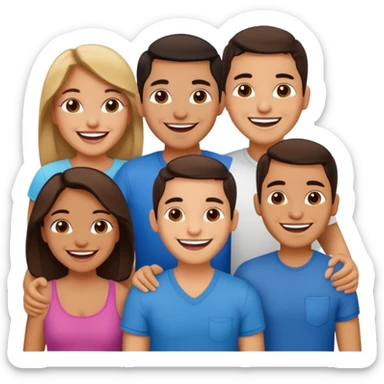 amigos puerto riqueños fuera del campus sticker