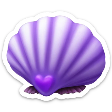 purple shell with heart and tiwnkle sticker