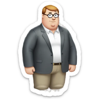 Rainbow peter griffin sticker