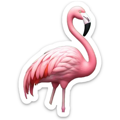 dans eden flamingo sticker
