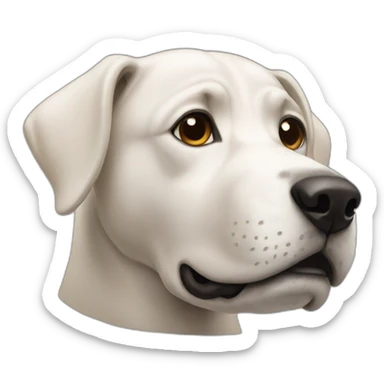 Dogs head side sticker