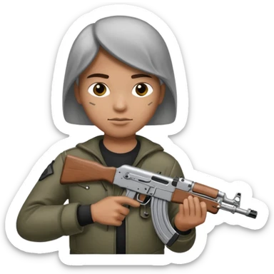 Bana ak 47 turan biri yap sticker