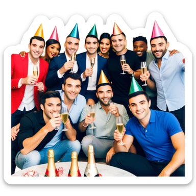 Tefi, Lewis Howes, Gary Vee, Tristan Tate, Tai Lopez, Josh King Madrid, Alex Hormozi, Iman Gadzhi, Branden Condy, Patrick Bet-David, Luke Belmar, Cardone, Shelby Sapp, Leila Hormozi, Tefi Valenzuela, business, Russell Brunson, partners, marketing, event , emoji, sales, money, mentor, party, emoji sticker