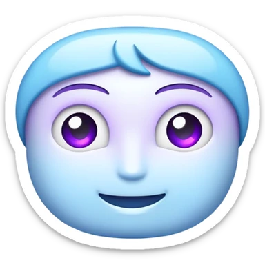 logo text "GP" colors lightblue and purple sticker