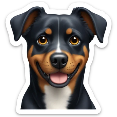 Rottweiler blue healer mix dog sticker