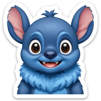 Stitch sentado sticker