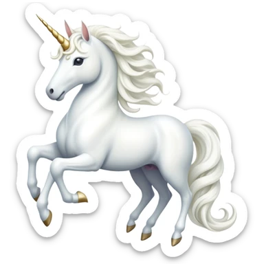cinematic-beautiful-white-unicorn-emoji,-poised-and-regal,-with-a-slender,-ethereal-form-draped-in-a-pristine-white-color,-a-flowing-mane-and-tail,-and-a-white,-spiraled-horn-that-radiates-pure-light,-simplified-yet-sharp-and-majestic,  sticker