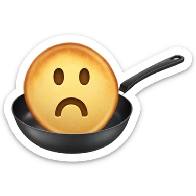 Flipping a pancake  sticker