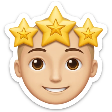 Perezoso que tenga dos  estrellas en los ojos  y este sonriendo  tipo bimoji de iPhone pero de perezosos  sticker