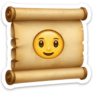 old parchment scroll sticker