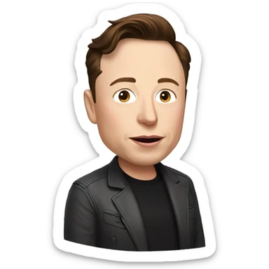 pregnant elon musk sticker