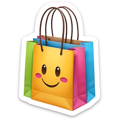 a lot of shopping bag sticker