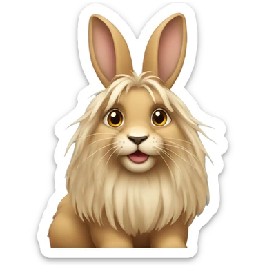 Lionhead bunny sticker